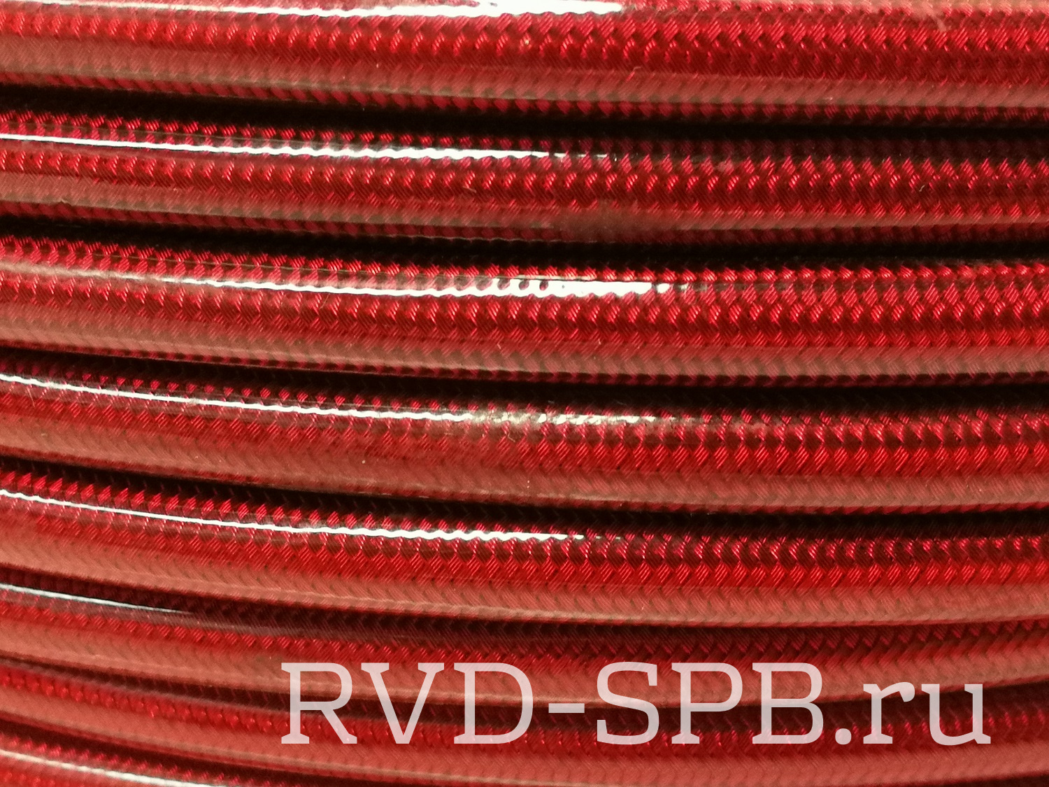 Цветные армированные тормозные шланги для мотоциклов (красный)