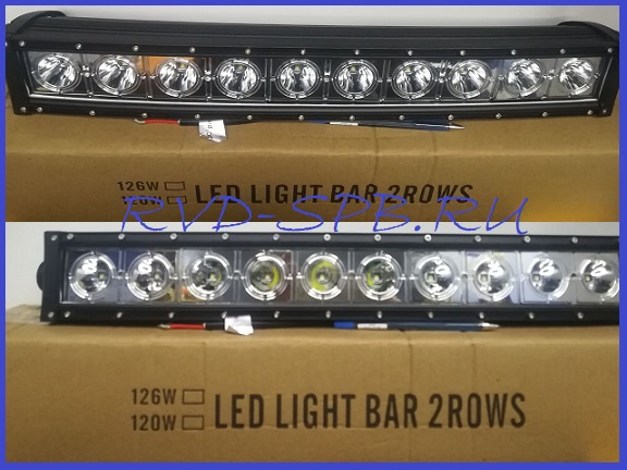 Фара светодиодная балка LED LIGHT BAR 2ROWS CH 037-100W сверх-дальний свет